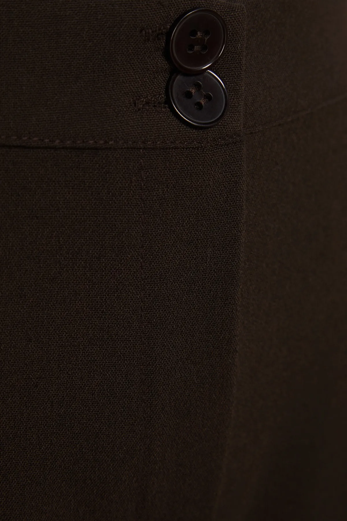 Trendyol Collection  Shorts - Braun - Hoher Bund