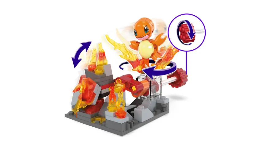 MEGA Pokémon Glumandas feurige Drehung