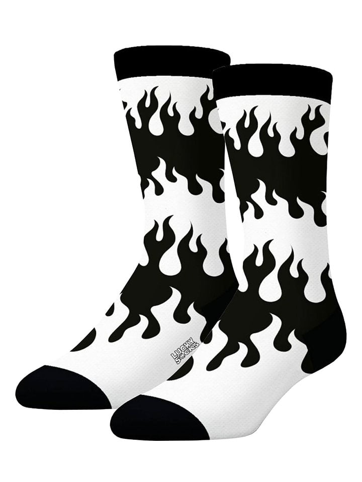 Lucky Socks 2er-Set: Socken in Schwarz/ Weiß günstig kaufen