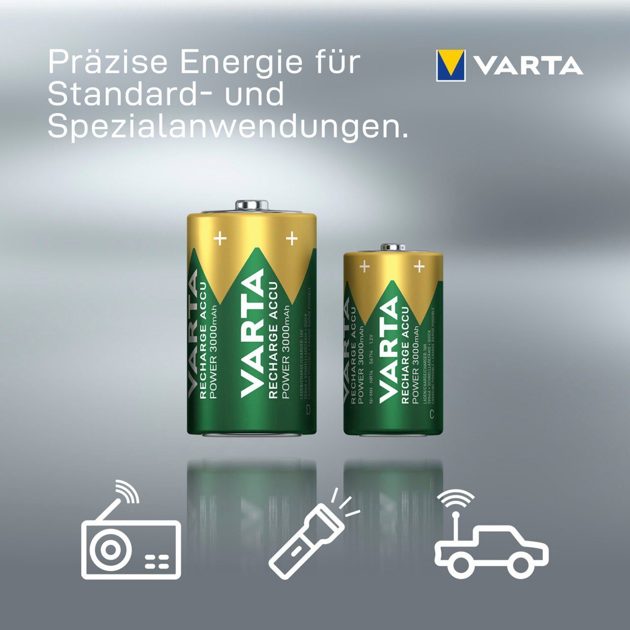 VARTA BATTERIE RECHARGEABLE AKKU C 3000MAH V Akku Baby 3000 mAh (1,2 V, 2 St)