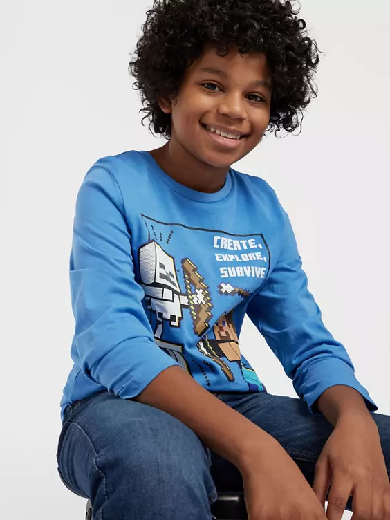 Minecraft Langarmshirt