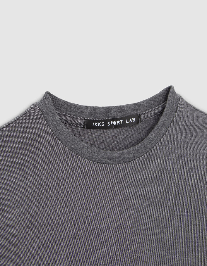 T-shirt gris détail poche floquée garçon
