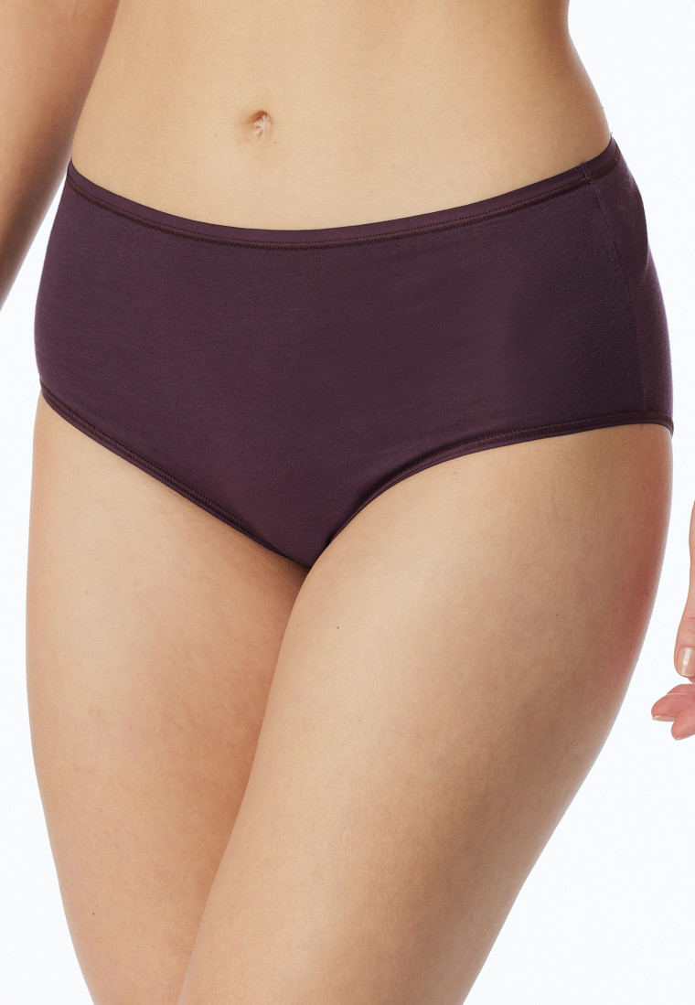 Midislip 2er-Pack Organic Cotton nachtblau/pflaume - 95/5