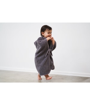 MABYEN Baby Textil Poncho Dunkelgrau Handtuch-1 Stk