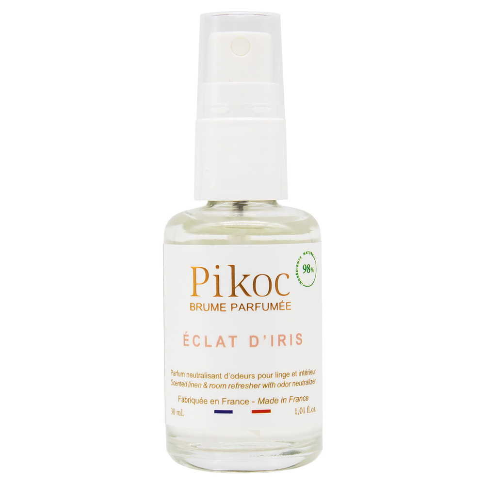 pikoc Brume de poche Éclat d'Iris Brume de linge parfumée