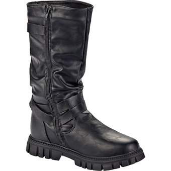 Barbarella Langschaftstiefel in schwarz