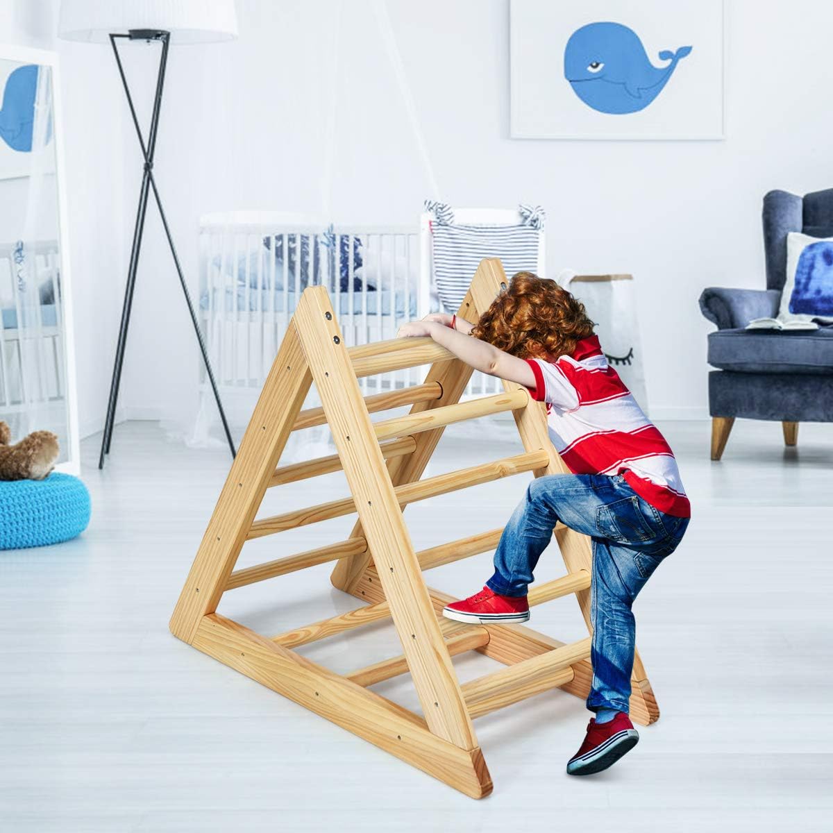 Costway Kletterdreieck aus Holz