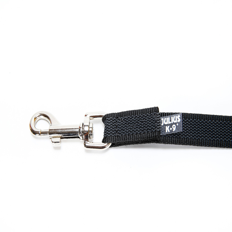 JULIUS-K9 Hundeleinen JULIUS-K9 Führleine 14mm Schlaufe 1 m schwarz/ grau