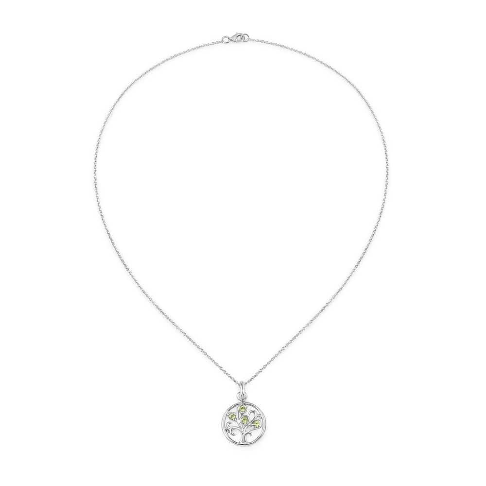 Rafaela Donata Chaîne Tree of Life Argent sterling Vert en Argent Bijoux