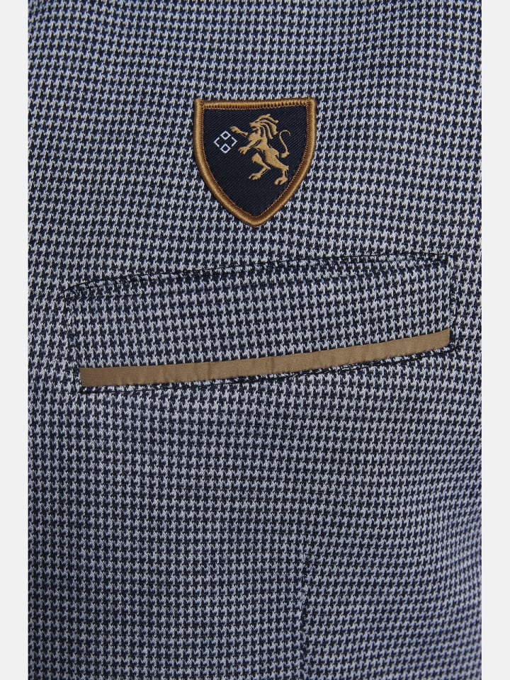 Charles Colby Sweatweste DUKE MADDOC in dunkelblau gemustert günstig kaufen
