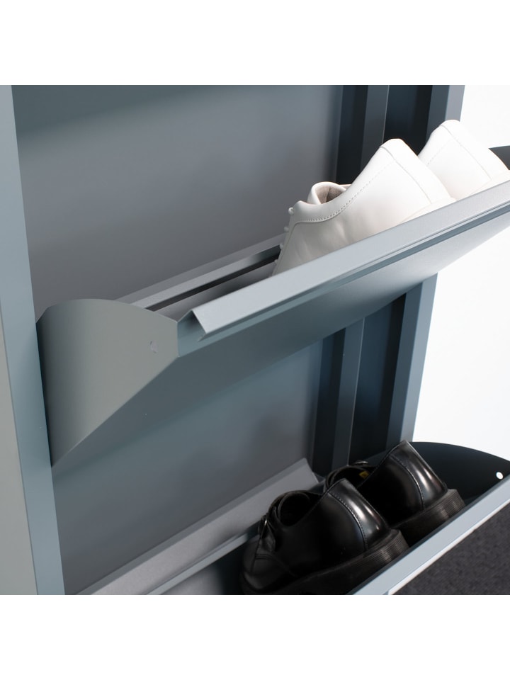 ebuy24 Schuhschrank Pisa 9 Grau 150 x 16 cm günstig kaufen onesize