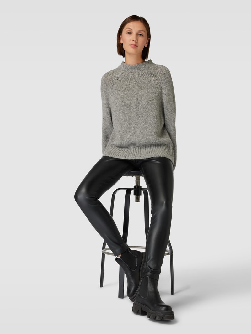 Leggings in Leder-Optik Modell 'Comano' in schwarz