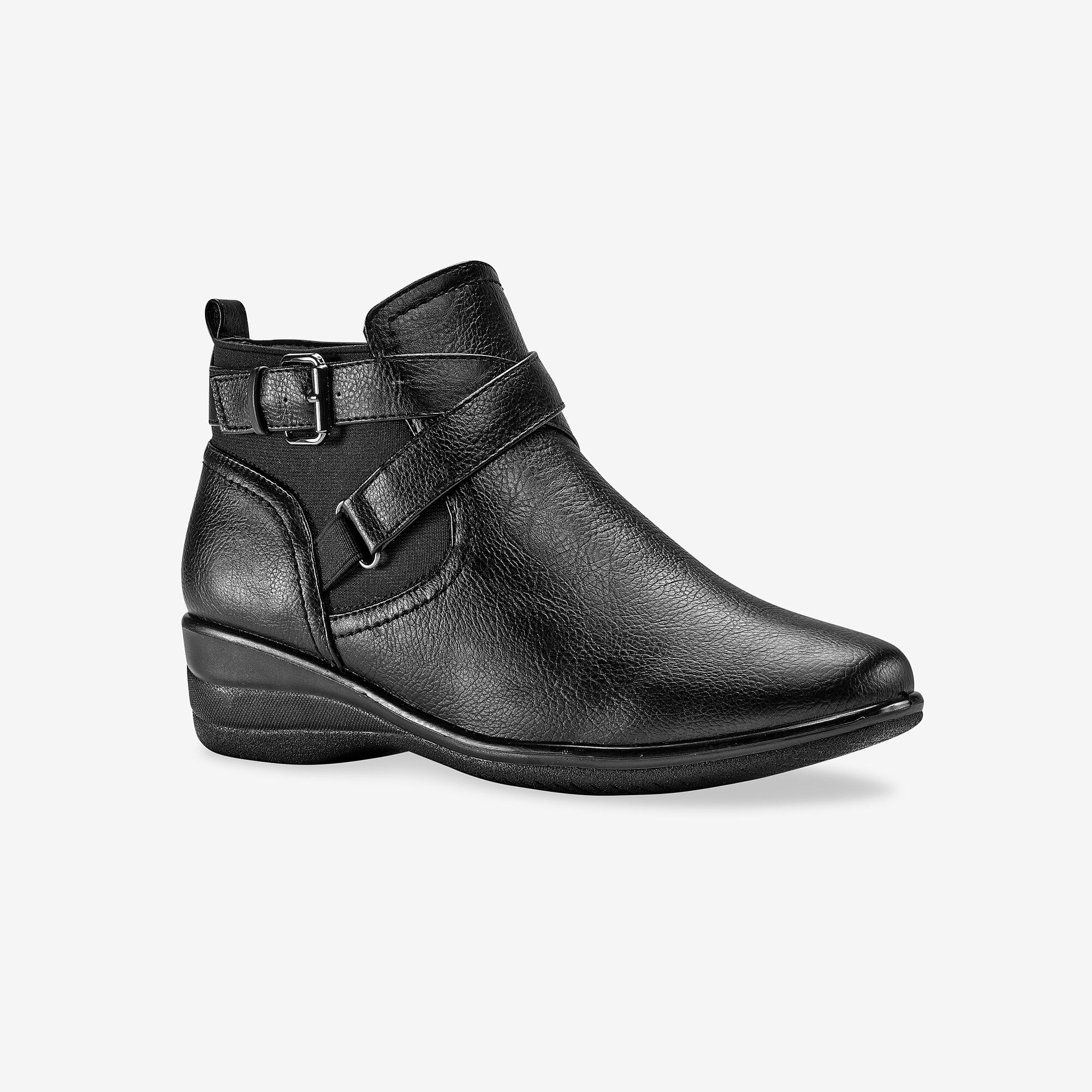 Low-boots confort compensées et zippées
