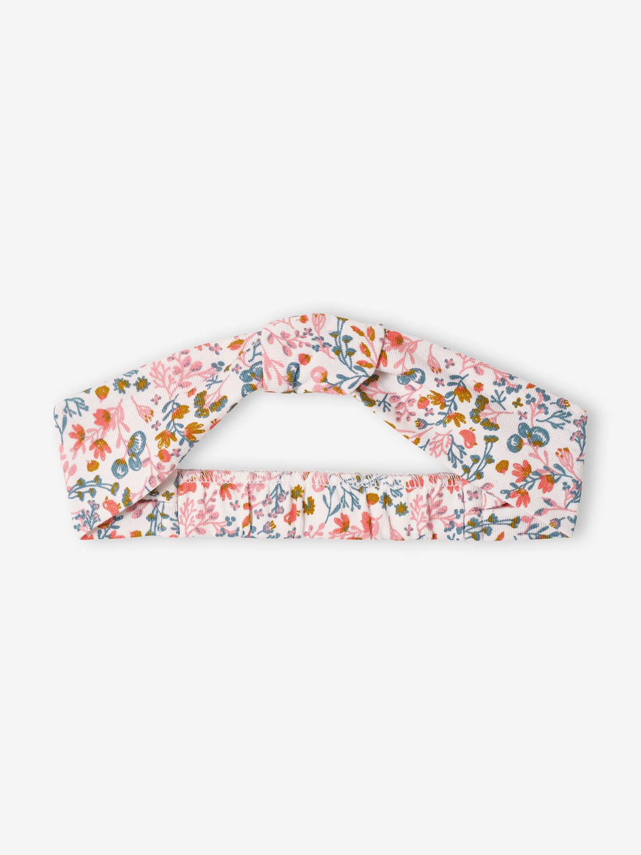 Robe et bandeau assorti bébé fille écru