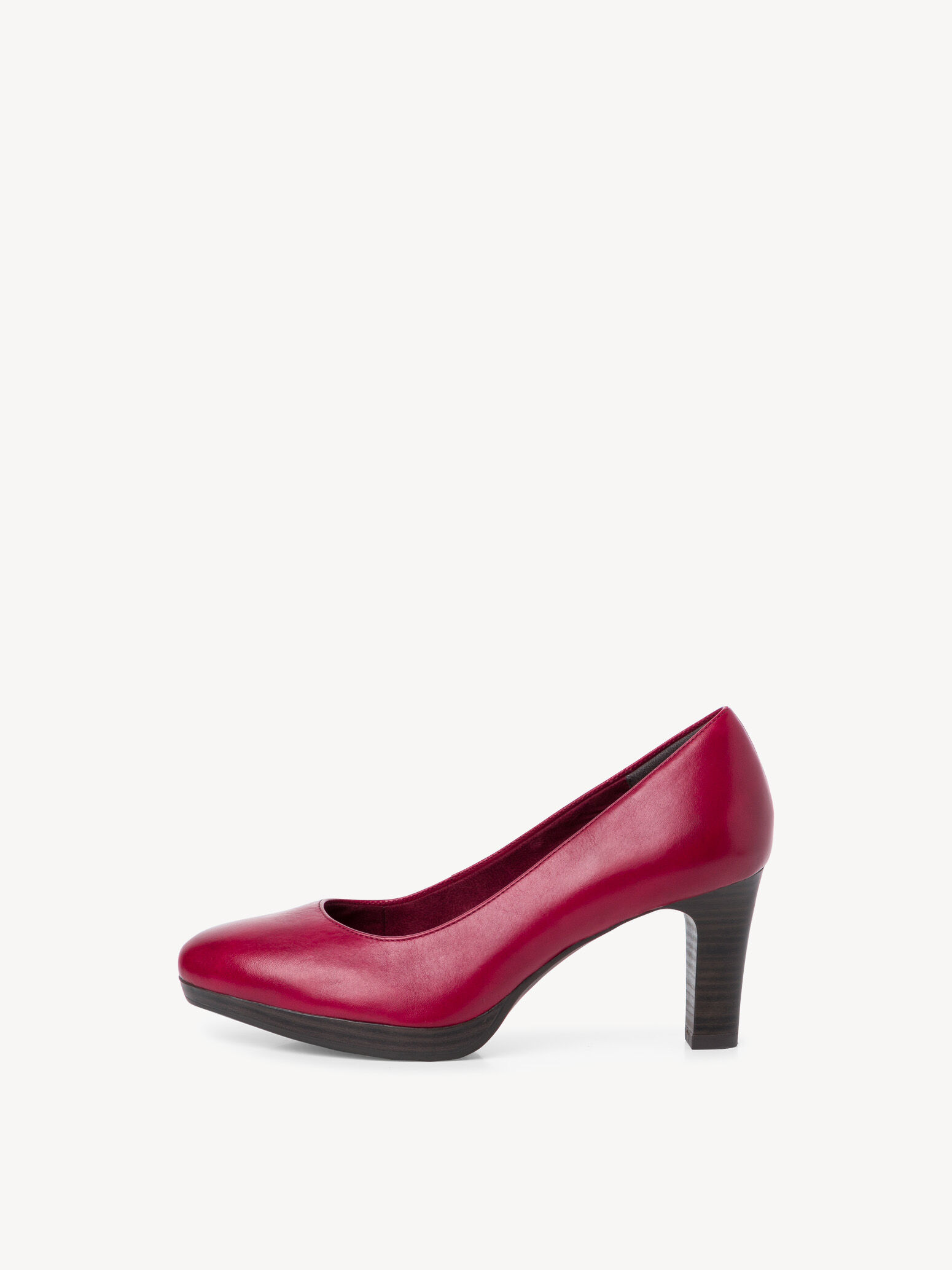 Escarpin en cuir - rouge