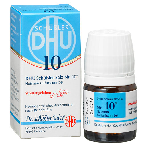 BIOCHEMIE DHU 10 Natrium sulfuricum D 6 Globuli  10 g  Globuli