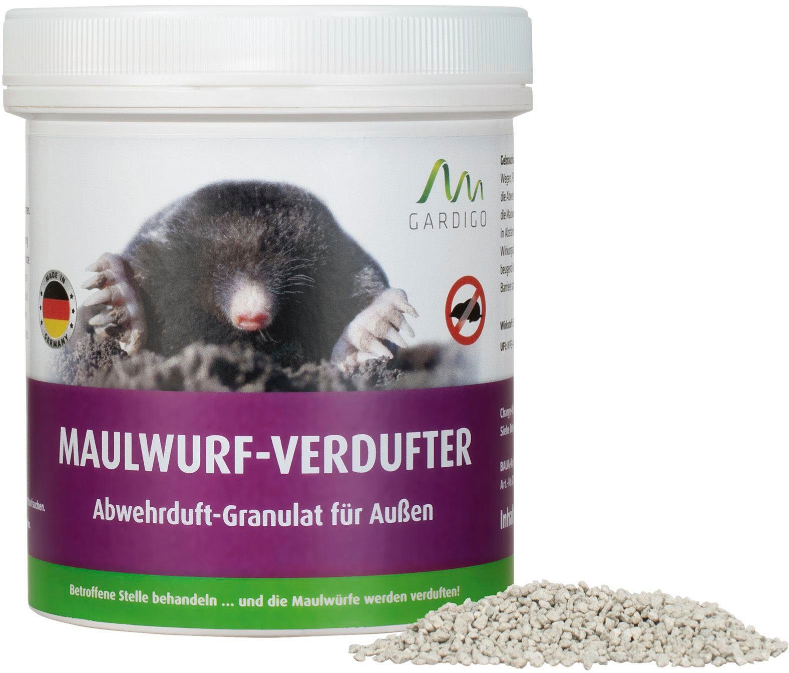 Gardigo Vergrämungsmittel Maulwurf-Verdufter, 300 g