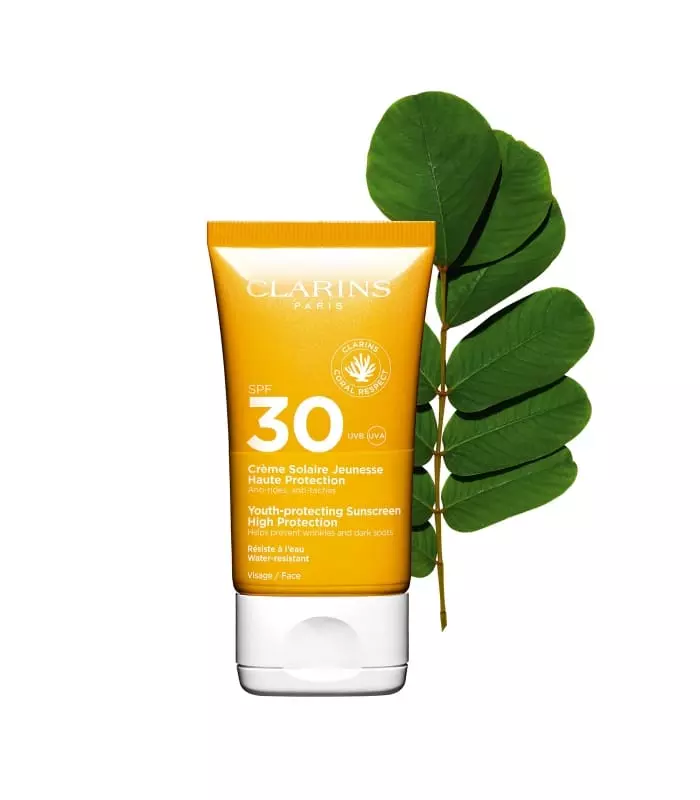 CRÈME SOLAIRE JEUNESSE HAUTE PROTECTION VISAGE SPF30 Crème Solaire Anti-rides, anti-taches