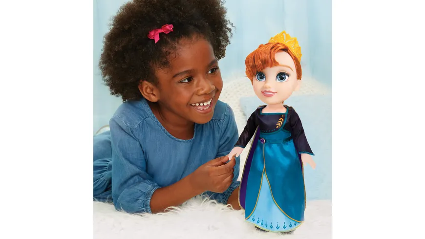 Jakks Pacific - Die Eiskönigin 2 Königin Anna Puppe 35 cm mit Krone