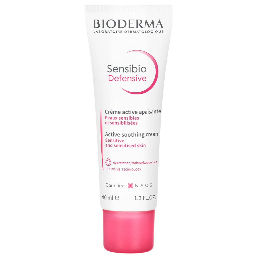Sensibio Defensive Soothing Active Cream - viegla tekstūra - 24 stundu nomierinoša sejas kopšanas procedūra