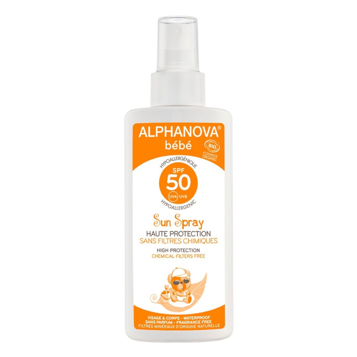 Alphanova Bébé Sun SPF50 Crème Solaire Bébé 125 ml