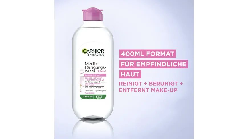 Garnier Skin Aktive Mizellen Reinigungswasser All-in-1 für normale Haut 400 ml