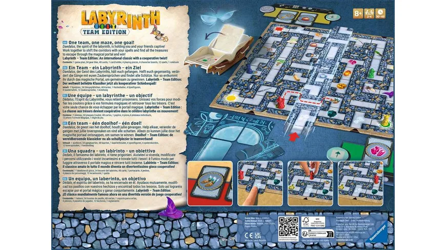 Ravensburger Spiel - Labyrinth Team Edition- Die kooperative Variante des Spieleklassikers
