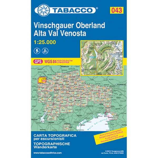VINSCHGAUER OBERLAND 1:25 000 - Wanderkarte