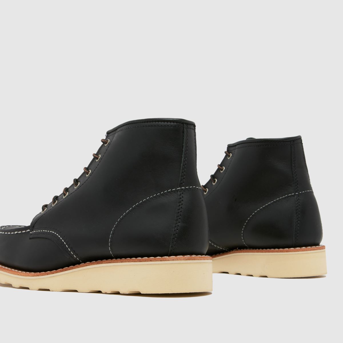 Red Wing – Svarta klassiska stövlar med mockatå, 15 cm