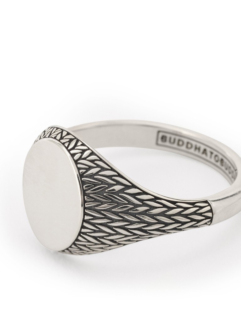 Buddha to Buddha  Ellen Signet ring van zilver