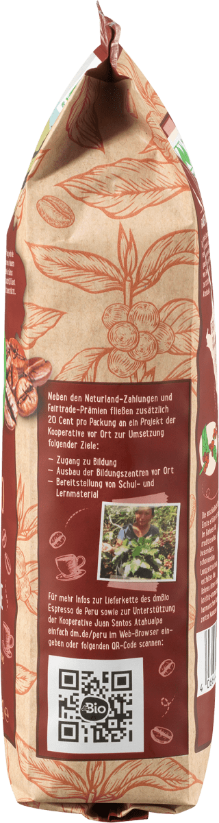 Espresso de Peru, ganze Bohne, 250 g