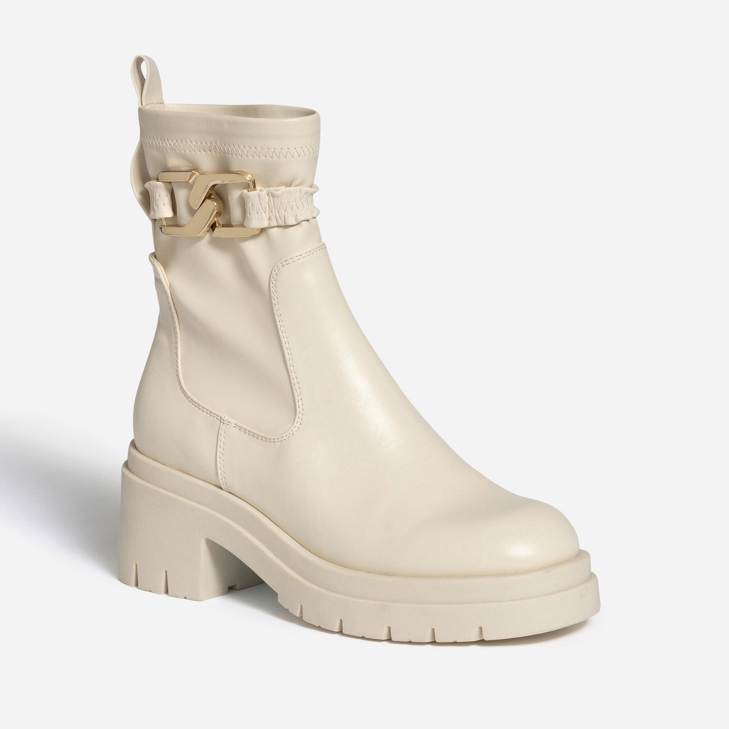 Boots TEXTO écru avec bride amovible