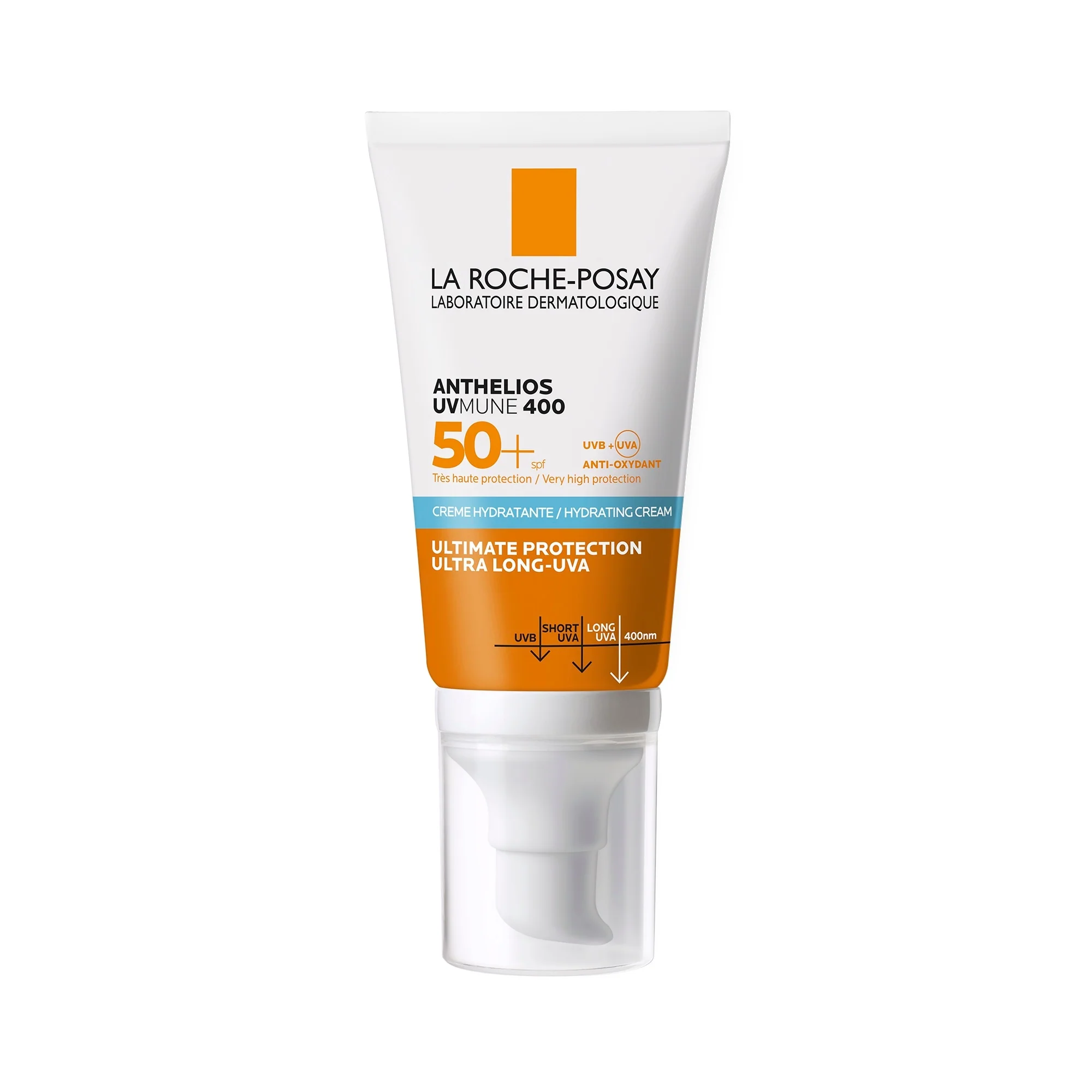 Anthelios UVMune 400 hidratantna krema SPF50+ s parfemom - Visoka zaštita od sunca za lice.