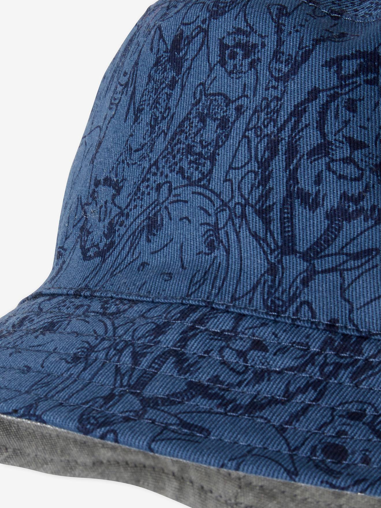 Bob réversible imprimé garçon bleu jean