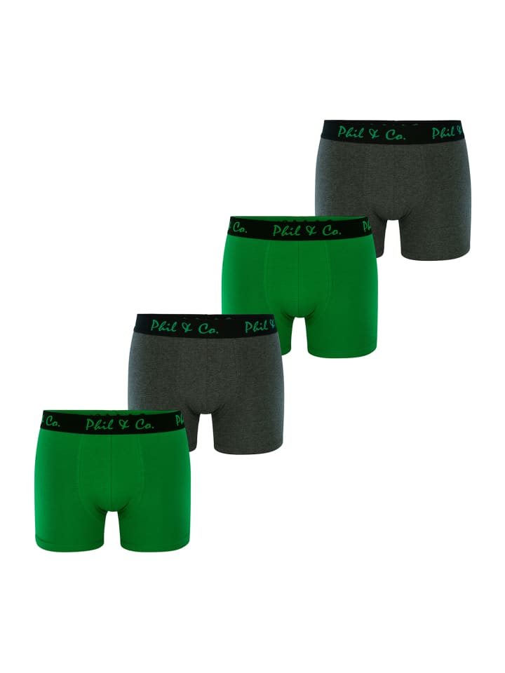Phil & Co. Berlin  Retro Pants Jersey in grün-anthrazit günstig kaufen