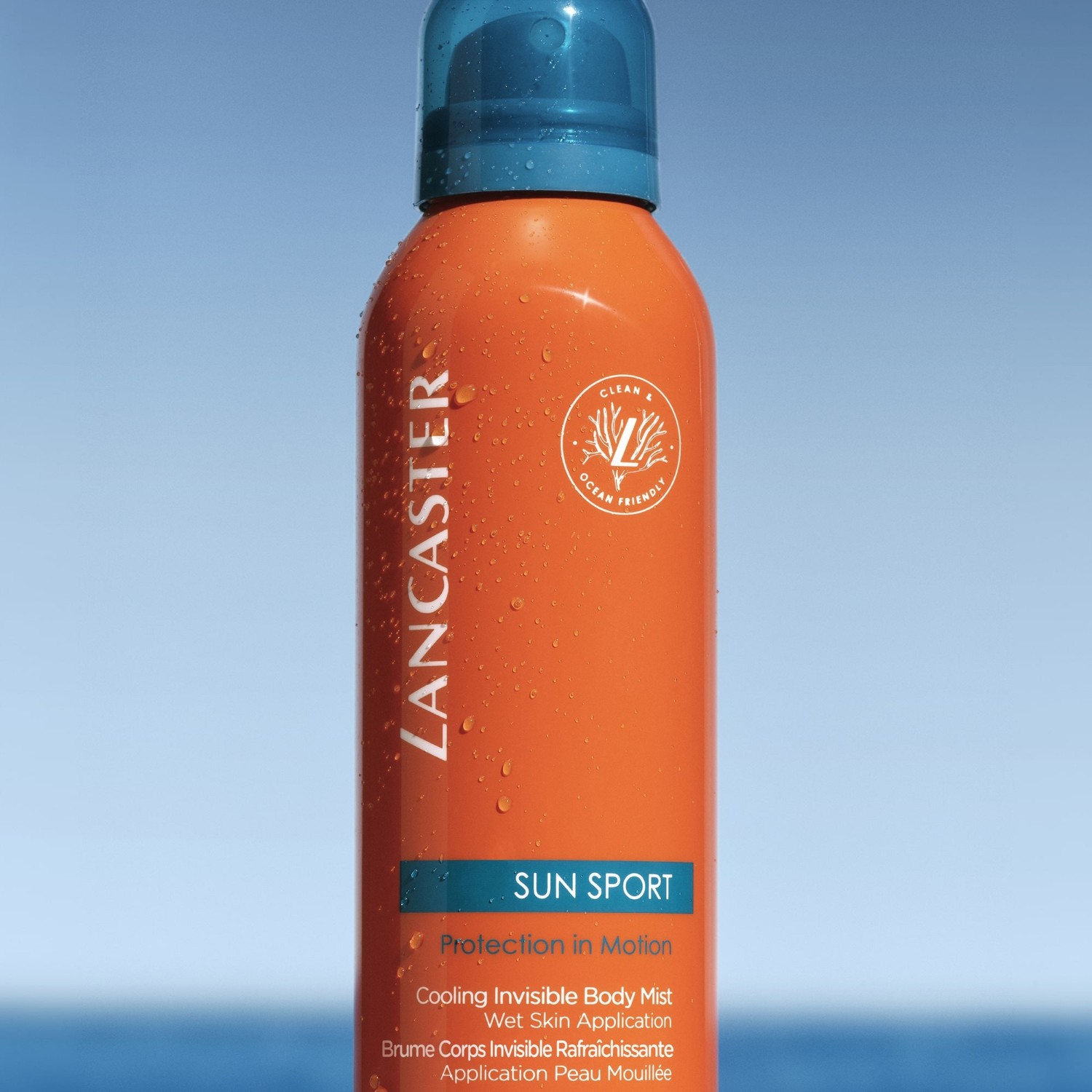Lancaster nevidljivi osvježavajući sprej za nanošenje na mokru kožu SPF30