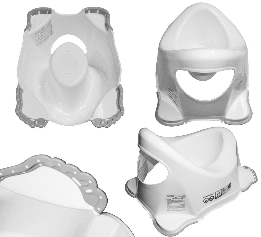 Tega-Baby Babybadewanne 5 TEILE Set DOG & CAT Gelb - Babybadeset Wanne 84 cm Pflege Baden, (Made in Europe Premium.set), ** Wanne + Badesitz +Topf + Wc Aufsatz + Hocker **