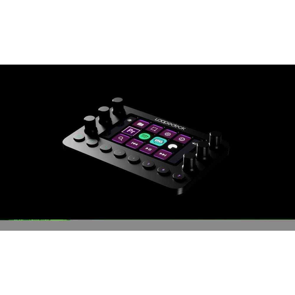 Loupedeck Foto- und Videobearbeitungskonsole Live Tastatur (Beleuchtet, LCD Tasten, Hotkey Funktion, Vollständig anpassbar)