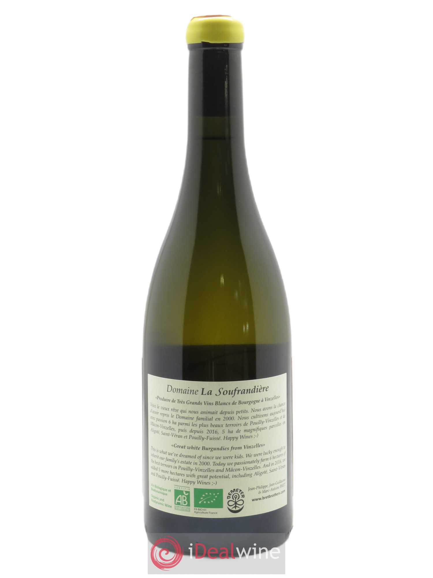 Saint-Véran La Bonnode Cuvée Ovoïde La Soufrandière - Bret Brothers  2020 - Lot de 1 Bouteille