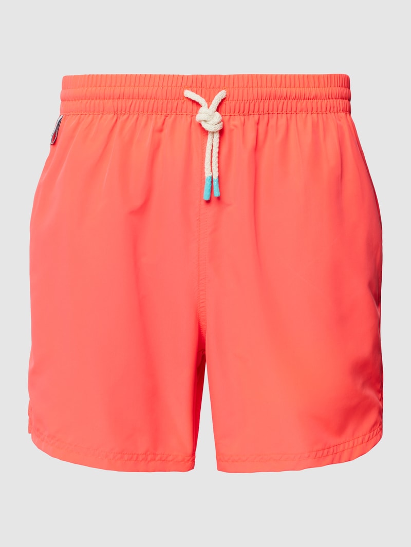 Badehose mit elastischem Bund in koralle