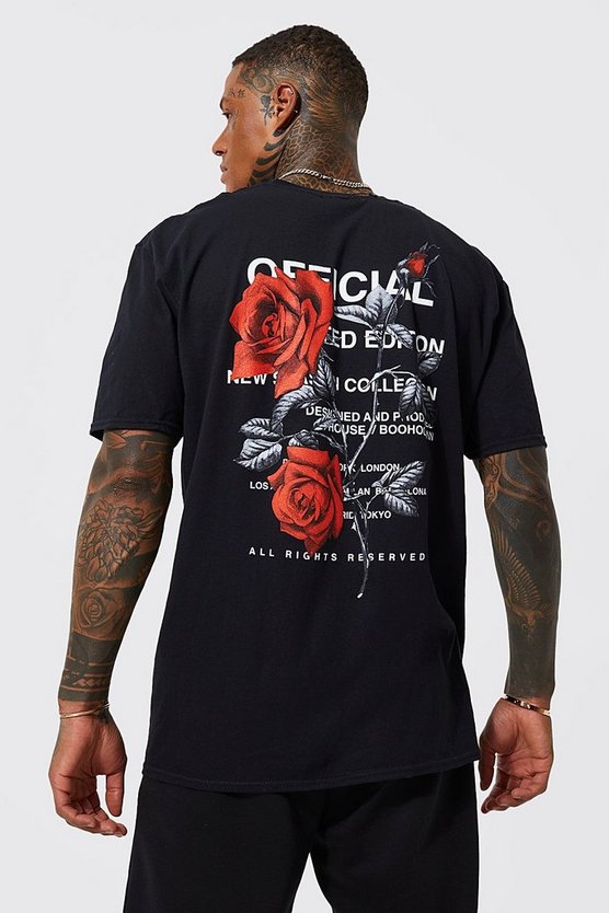 Oversize T-Shirt mit floralem Print