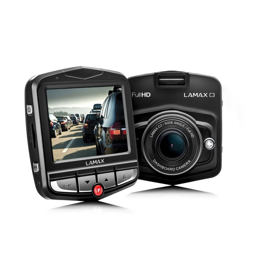 Lamax Dashboard Camera C3, Autokamera mit 140° Aufnahmewinkel, Full-HD 1080p, 24h Parkwächter, G-Sensor, Nachtmodus u.v.m. - ATU