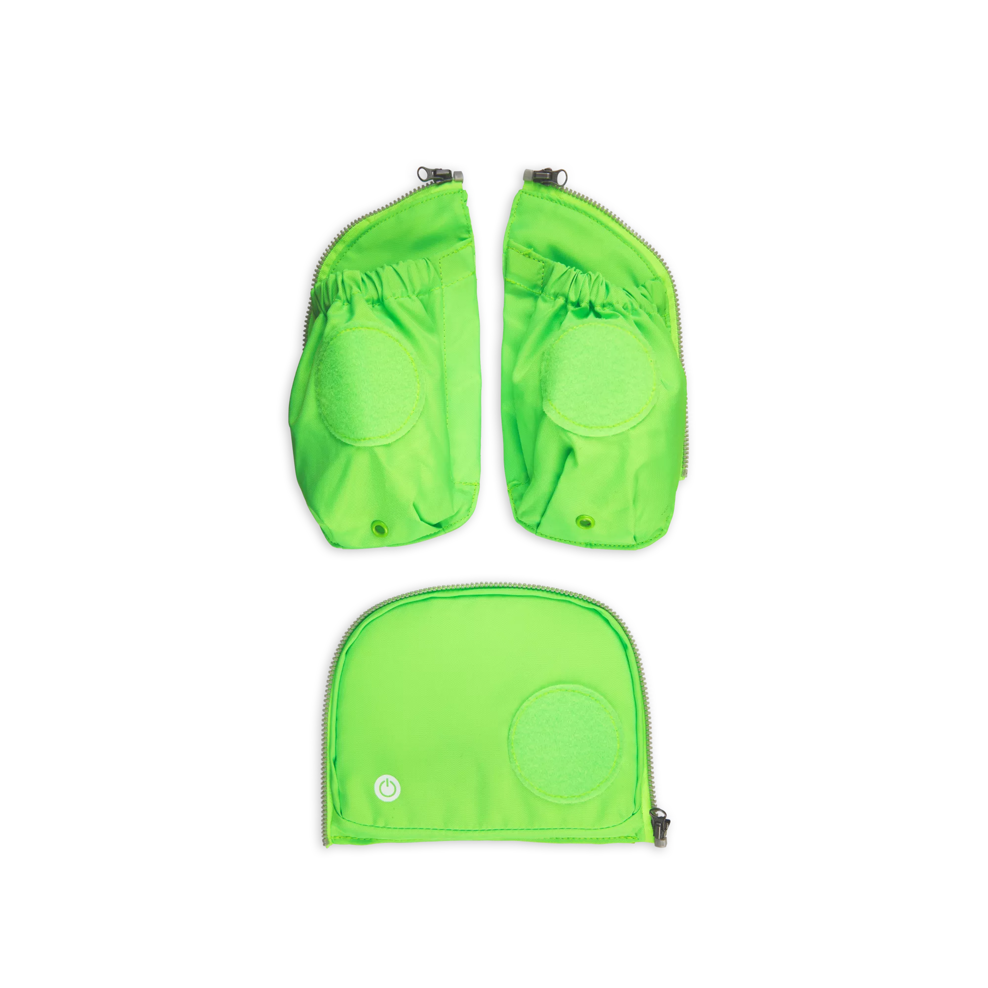 ergobag Fluo LED Seitentaschen-Set Grün