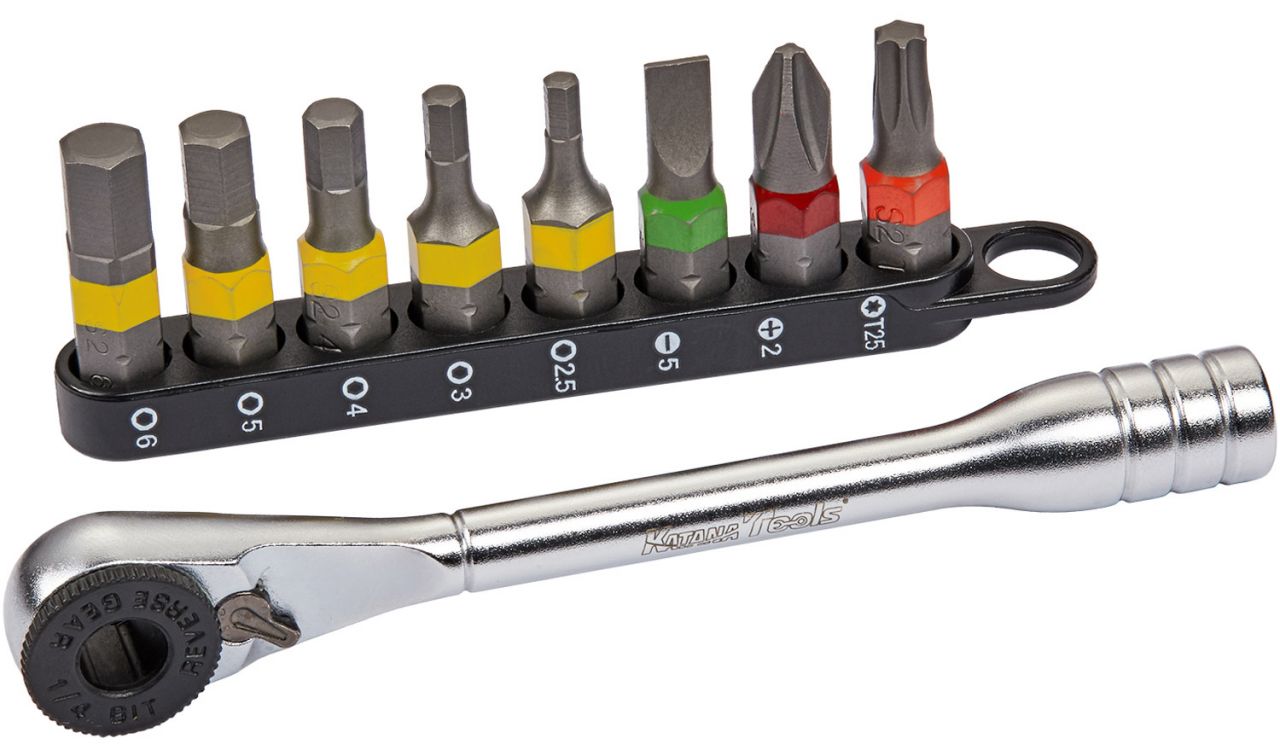 Katana Mini-Ratsche inkl. Bit-Set 9-teilig kaufen | Bike-Discount