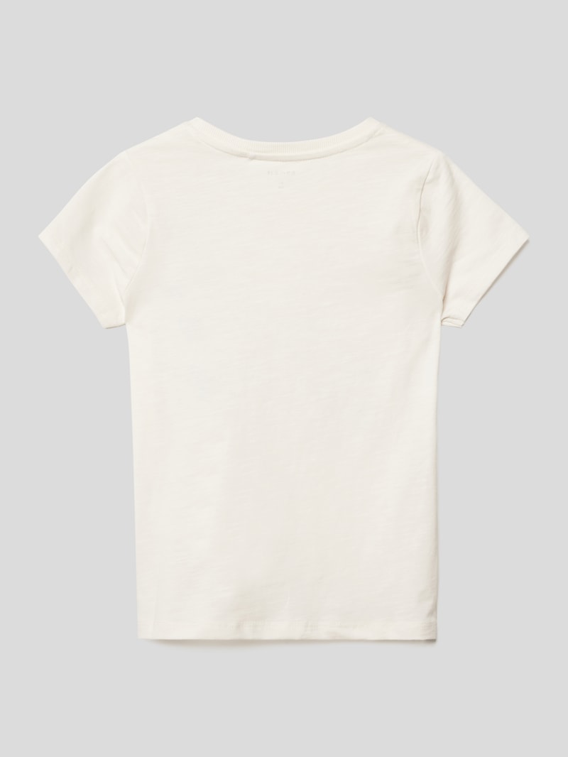T-Shirt mit Motiv-Print in offwhite
