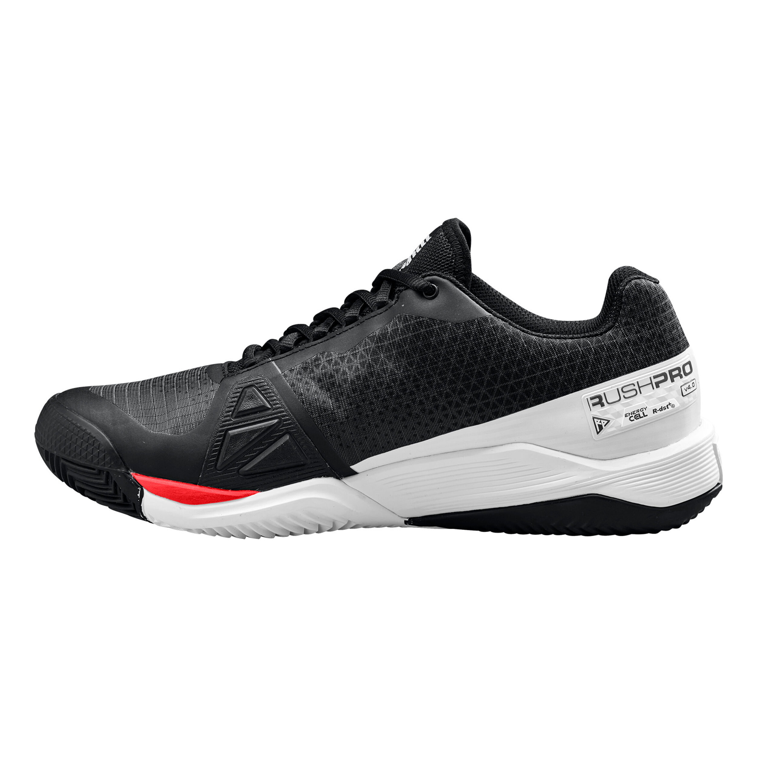 Rush Pro 4.0 Sandplatzschuh Herren - Schwarz, Rot
