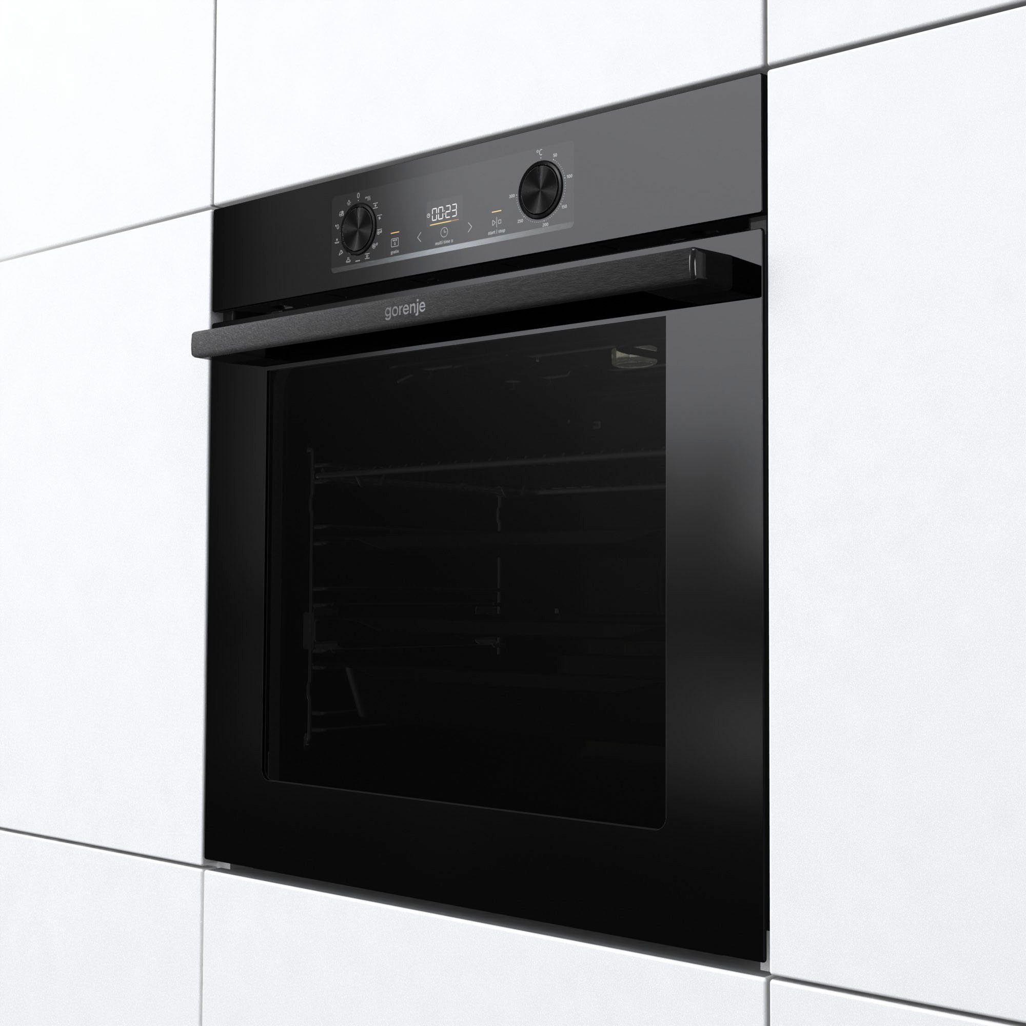 GORENJE Pyrolyse Backofen BPS6737E14BG, mit 1-fach-Teleskopauszug, Pyrolyse-Selbstreinigung