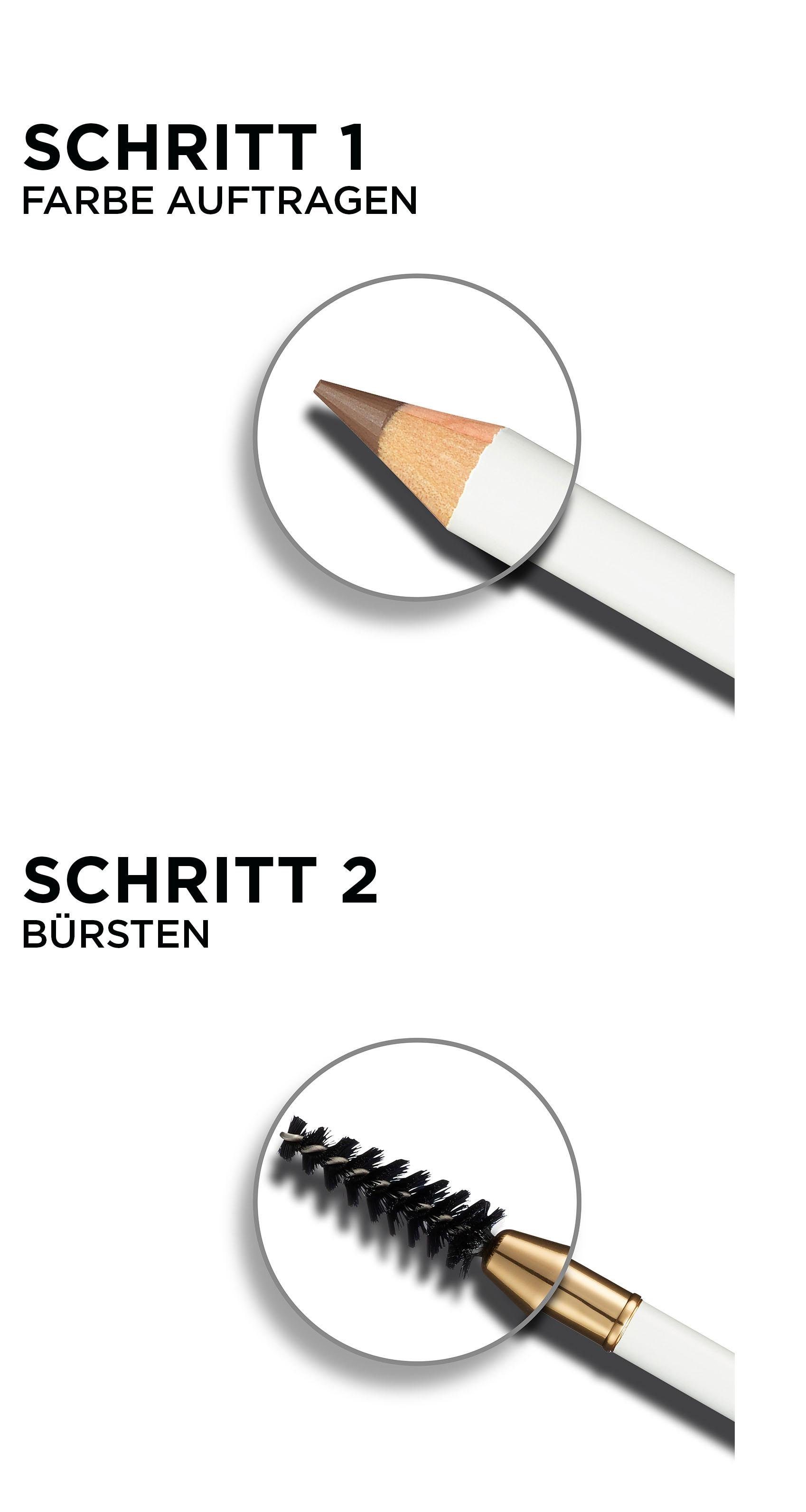 L'ORÉAL PARIS Augenbrauen-Stift Age Perfect Brow Definition, Browliner für definierte Augenbrauen