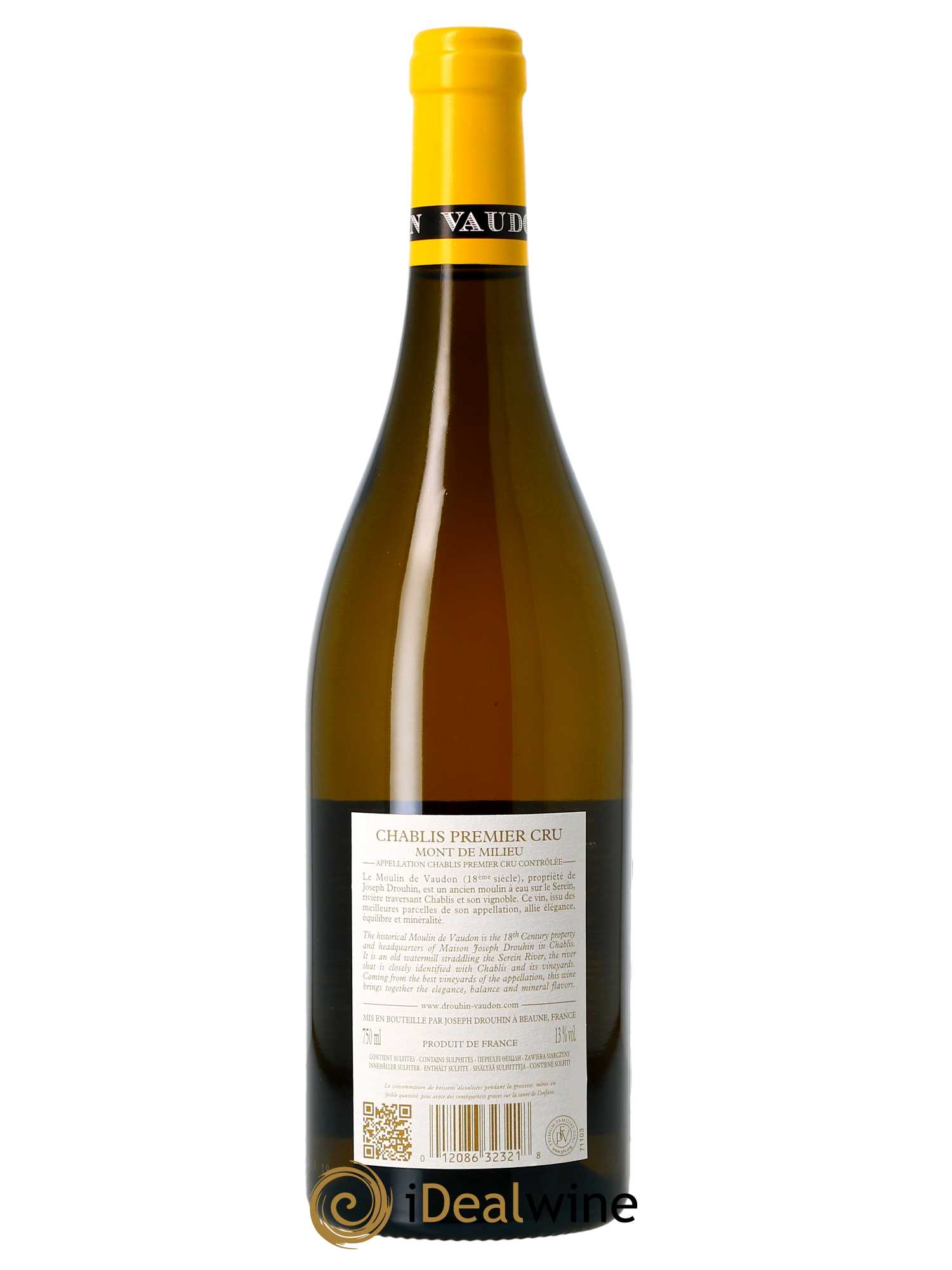 Chablis 1er Cru Mont de Milieu Drouhin-Vaudon (Domaine)  2021 - Lot de 1 Bouteille