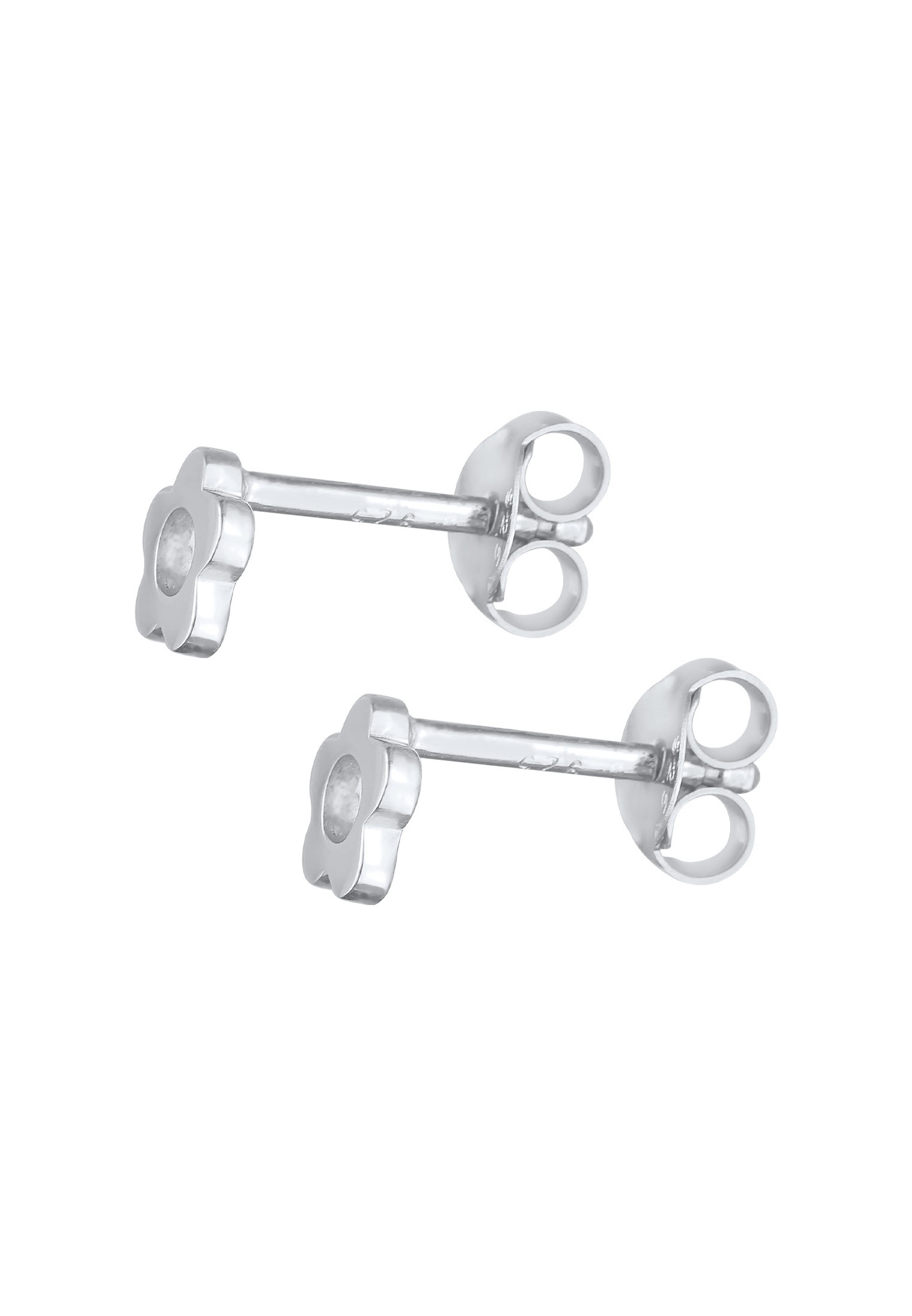 Orecchini a lobo per bambini Elli in argento sterling 925 con design a fiore.
